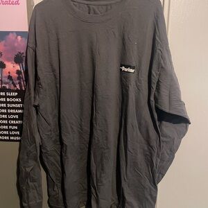 Hanes Dark Gray Long Sleeve Tee